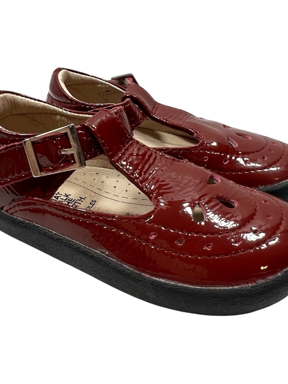 Old Soles Patent Leather Mary Jane Shoes Toddler Girls 24 (US 8) Red